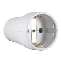 Cupla, IP20, alba, cu contact protectie, 16 A, 250 V