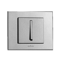 Intrerupator slim Grano ST Metalic argintiu Ovivo 410-100200-200
