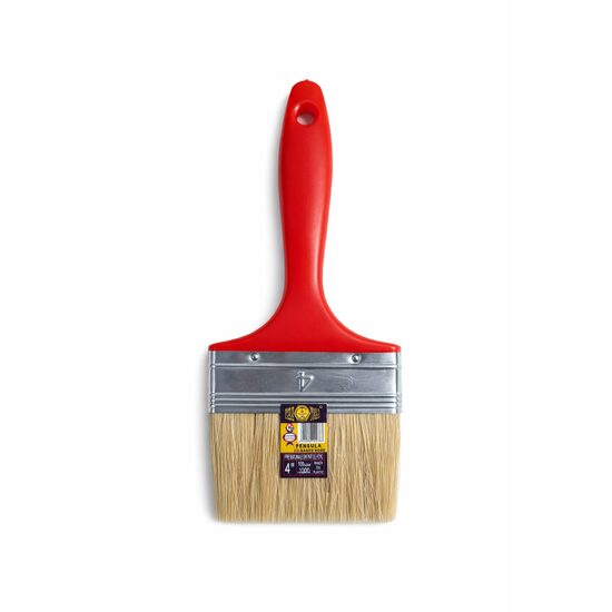 Paint Tools Pensula maner rosu 4 toli (lungime fir par 43mm)
