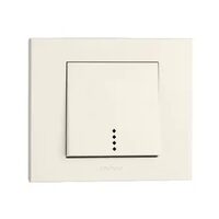 Intrerupator cap scara cu LED ST Grano ST Natural Crem Ovivo 400-020200-210