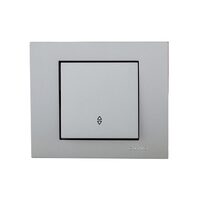 Intrerupator cap scara Grano ST Metalic argintiu Ovivo 400-100200-209