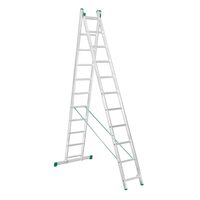 Scara aluminiu 2 tronsoane, 11 trepte, 2X11, Alverosal 7511