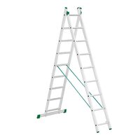 Scara aluminiu 2 tronsoane, 9 trepte, 2X9, Alverosal 7509