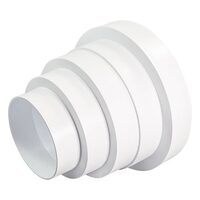 Reductie plastic 80/100/120/125/150 mm