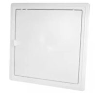 Usita vizitare plastic 150x150 alb TE-MA