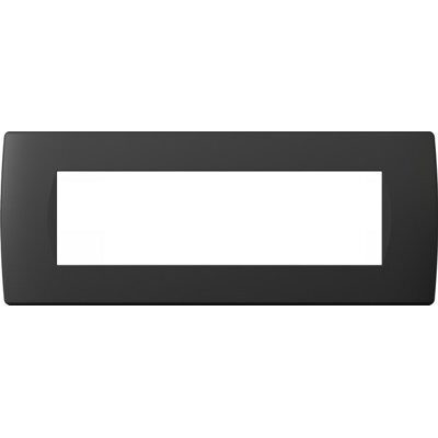 Rama soft 7 module negru mat, modular, Tem OS70SB-U