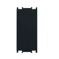 Tasta falsa (obturator) 1 module negru, modular, Tem TM21SB-B
