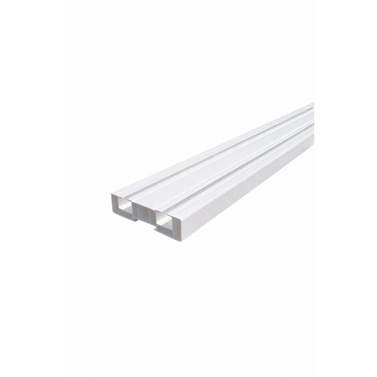 Curtain & Drape Rods Sina PVC perdea cu 2 canale si accesorii, 3m, Valcor VLC32004