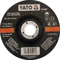 Disc debitat oțel inoxidabil 125 x 6.8 x 22 mm Yato YT-5947