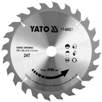 Disc circular pentru lemn 185 x 20 x 2.2 mm Yato YT-60621