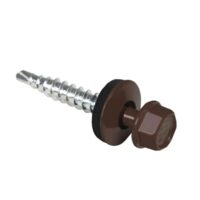 Surub tabla autoforant pentru metal cap hexagonal 4.8x19mm RAL 8017 Gbo 250buc/cut