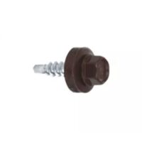 Surub tabla autoforant pentru lemn cap hexagonal 4.8x20mm RAL 8017 Gbo 250buc/cut