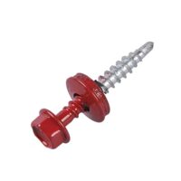 Surub tabla autoforant pentru lemn cap hexagonal 4.8x50mm RAL 3011 Gbo 100buc/cut