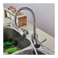 Baterie bucatarie monocomanda inox satin cu pipa flexibila Korman CF031