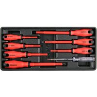 Set 8 surubelnite izolate 1000 v, insertie dulap scule, Yato YT-55462