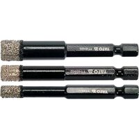 Set 3 burghie diamantate pentru ceramica