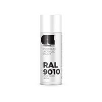 Vopsea spray acrylic RAL9010 alb mat 400ml Cosmos  0140301