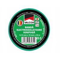 Banda izolatoare PVC 19mmx20m verde Valcor VLC15006