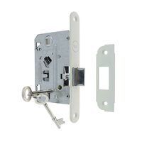 Broasca Fanem cu cheie ingropata pentru usa de interior 43x72mm finisaj alb Yale AH 635.1 SVA