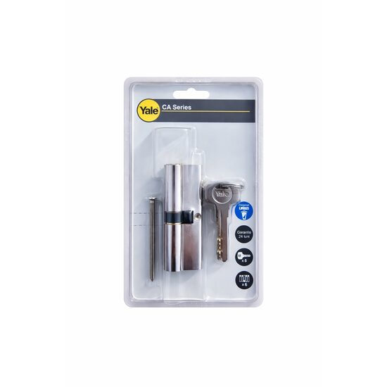 Cilindru siguranta alama nichelat 30x35mm 5 chei cu amprenta Yale 1000 A 01 CAN 30X35