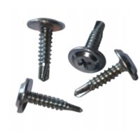 Surub autoforant pentru metal cap plat si saiba GM-B 4.2x32mm zincat Gbo 500buc/cut