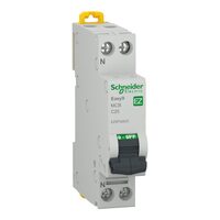 Siguranta intrerupator automat 1P+N 25A C 4.5KA Easy 9 Schneider EZ9P32625