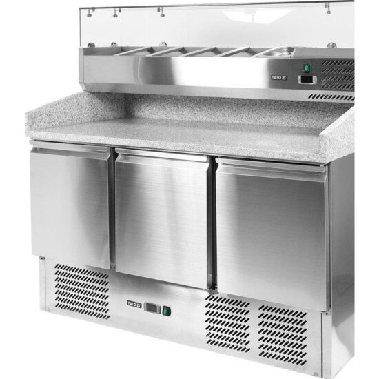 Masa rece  pizza 368L și adaptator 6 x 1 gastronorm GN